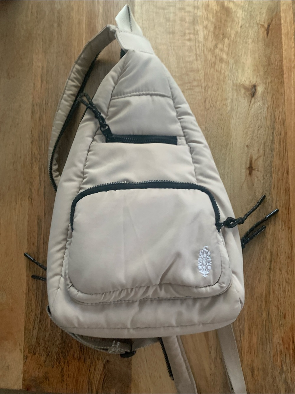 FP Movement by Free People Cream Sling Belt Bag